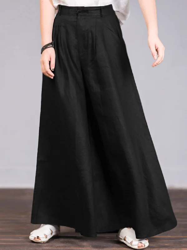 100% Cotton Woman Loose Fit Floor Length PantsTrack Pants