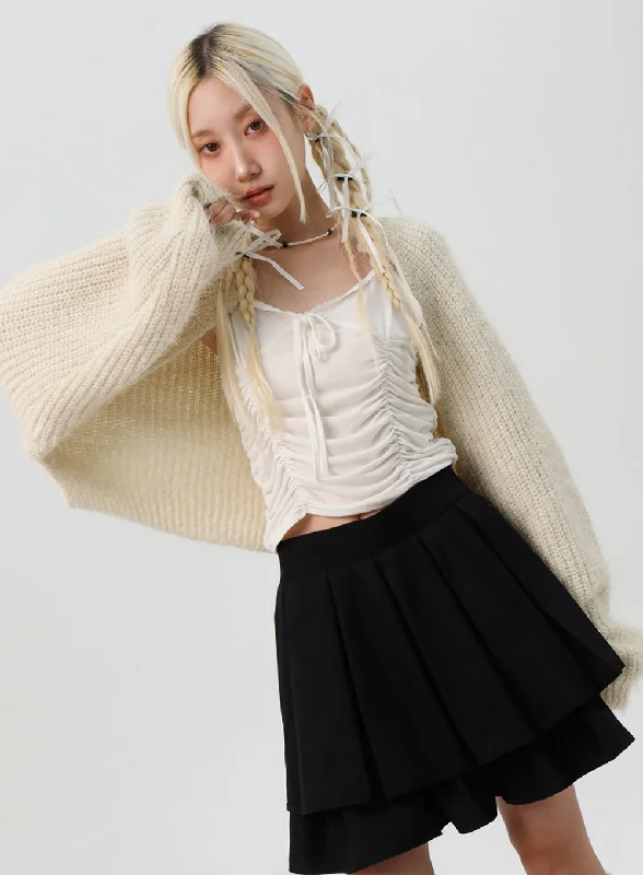 Cozy Knit Bolero IS307Knit Striped