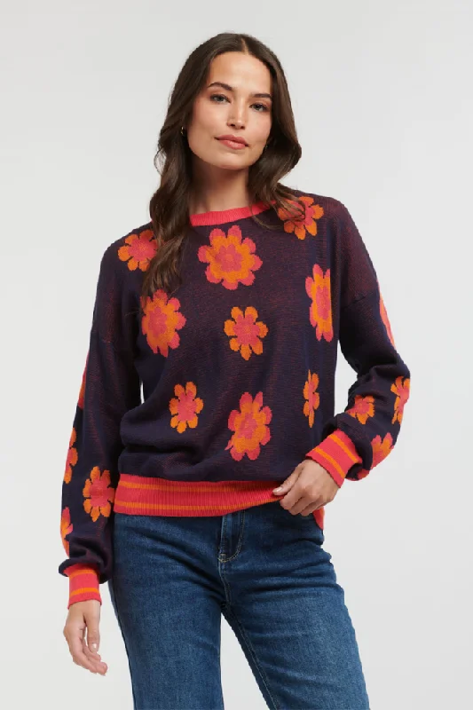 Daisy Knit By Italian StarKnitted Floral