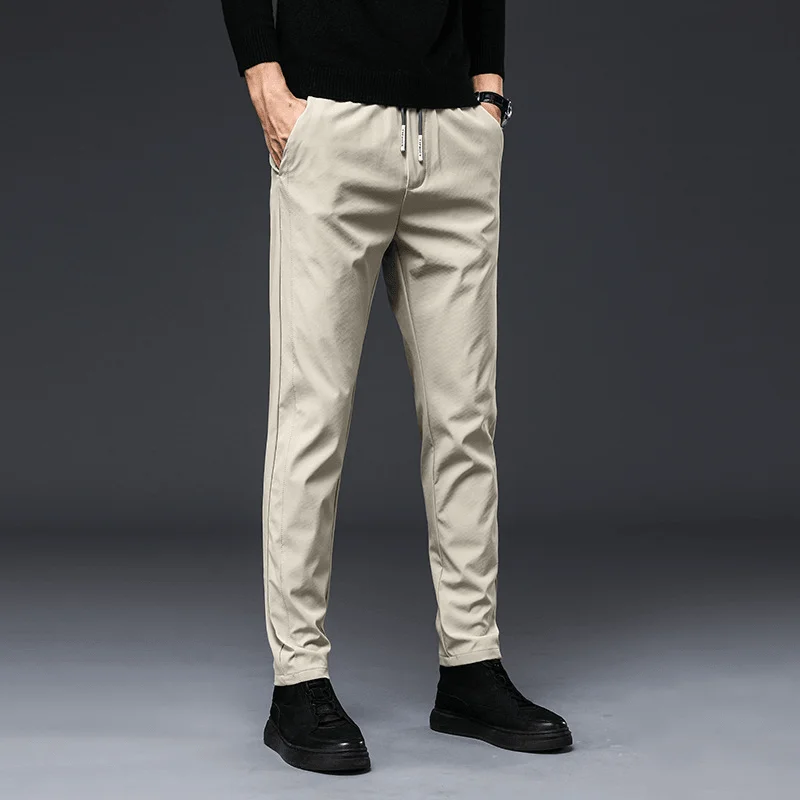 Men'S Casual Pants Stretch Slim Fit All-Match Men'S Wear-FreeFishing Pants