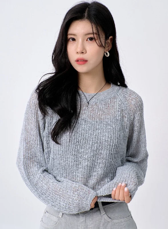 Mesh Sweater OA304Knitted Fall