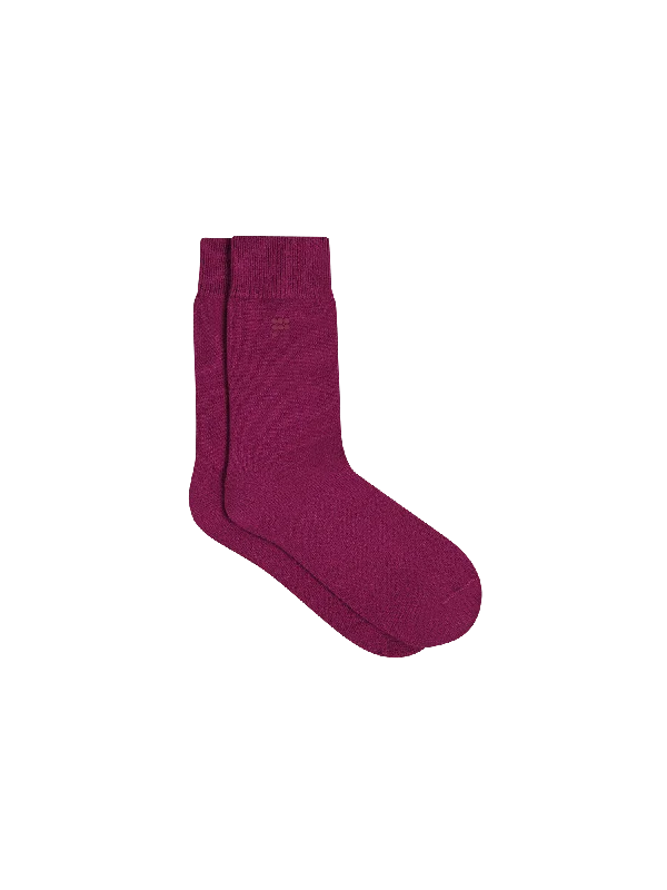 Mens Recycled Cashmere Socks—plum purpleKnitted Blouse