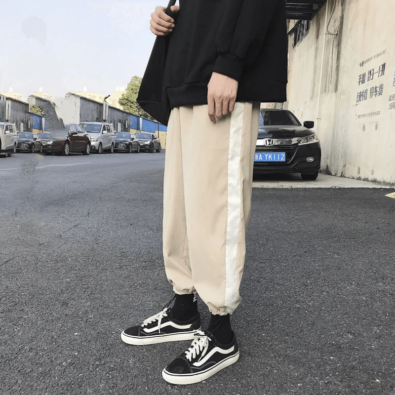 Sports Pants Hong Kong Style Loose Casual Thin Student TrendEmbroidered Pants