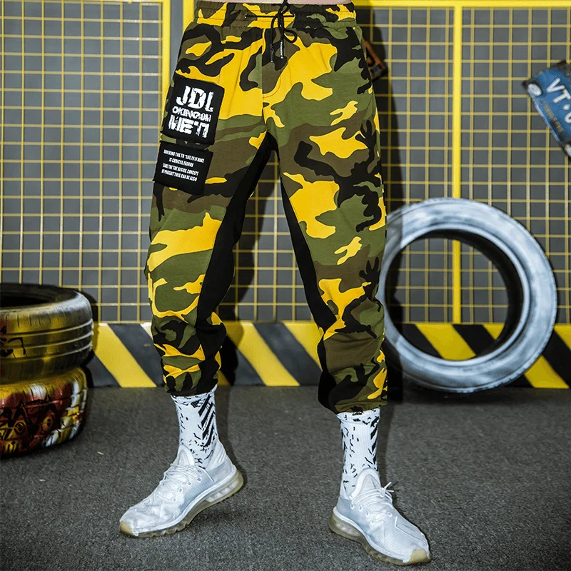 Loose Guard Pants Trendy Footwear Overalls CamouflagePegged Pants