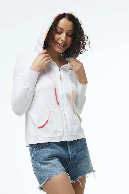 Zaket and Plover - ZP5511 Embroidered HoodieKnit Oversized