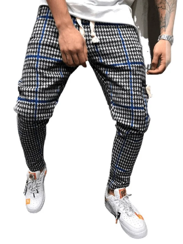 Men'S Fashion Slim Casual Pants Sports Striped PantsCargo Pants