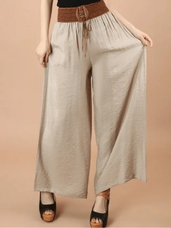 Drawstring High Waist PantsCorduroy Pants