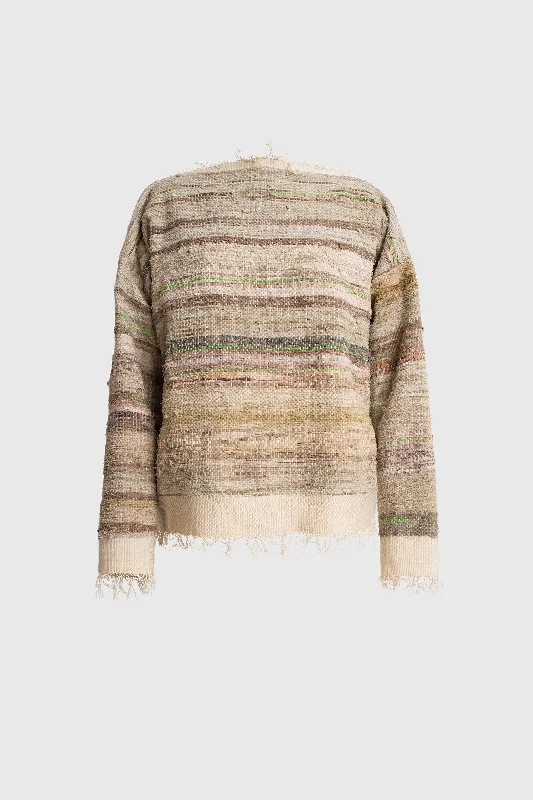 Woven Sweater - Naturally DyedKnitted Fitted