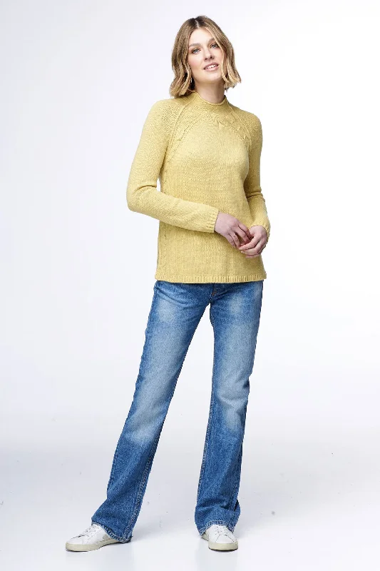 Zaket and Plover - ZP5145 Cable Trim SweaterKnitted Lightweight