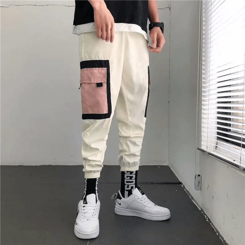 Season New Style Closing Feet Overalls Men'S National Tide Wild Big Pocket Men'S Pants Japanese Loose Casual PantsThermal Pants