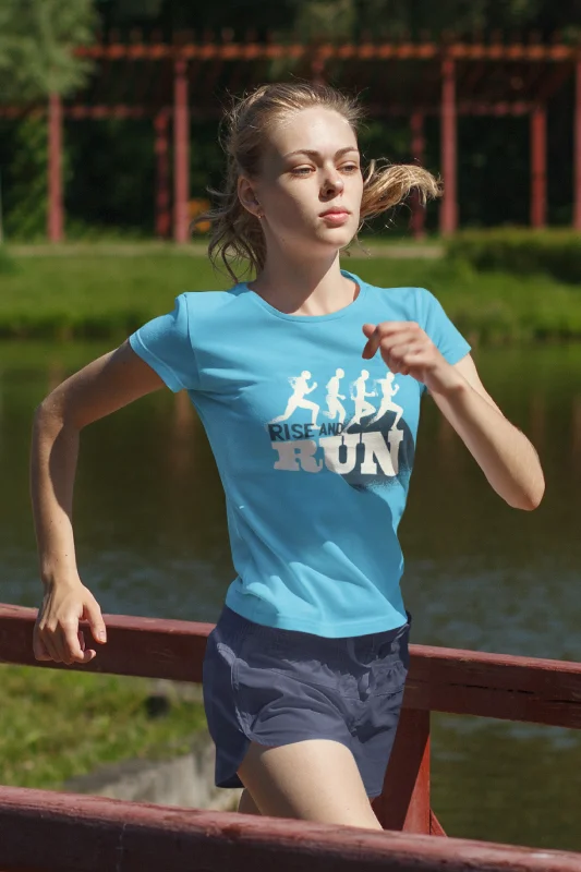 Rise And Run Printed T-shirt for womenArtist T-Shirts