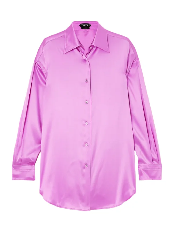 Tom Ford Womens Silk Shirt In LilacBamboo Shirts