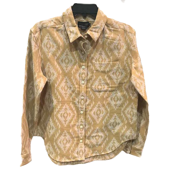 Women's Yellow Chevron Doublesoft Shirt by PendletonAsymmetrical Shirts