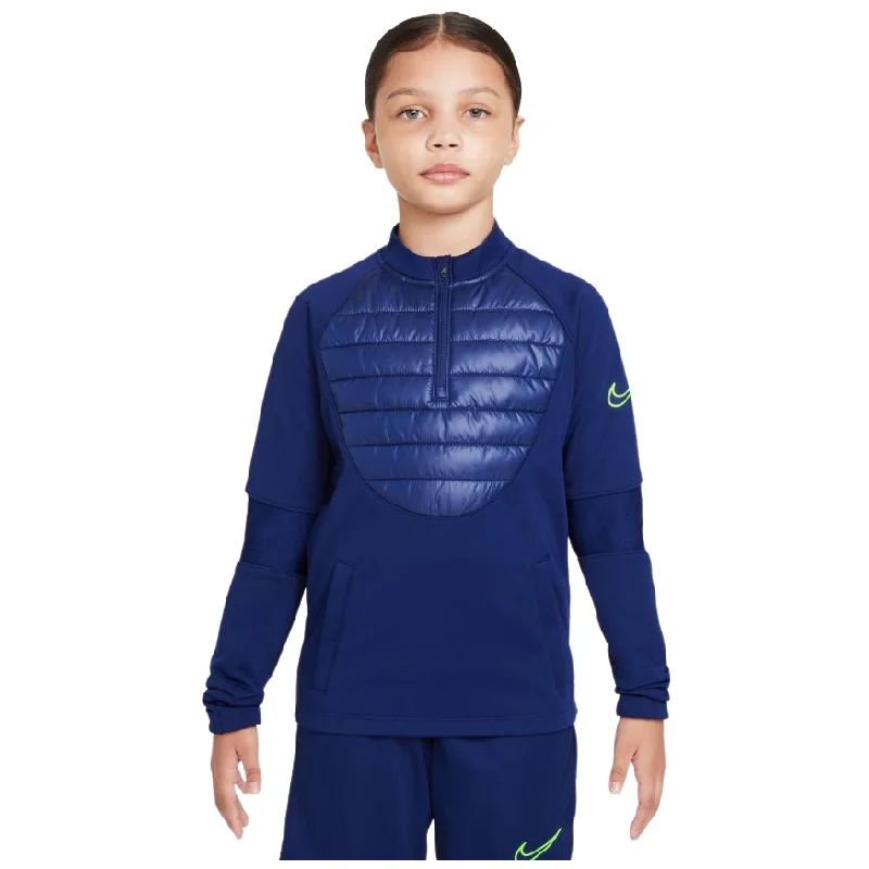 Hunting JacketsNike Kid's Therma-FIT Academy Winter Warrior Soccer Drill Top-BLUE