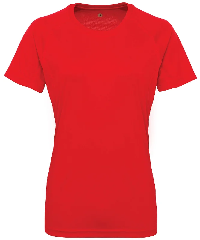 Work JacketsFire Red - Women's TriDri® panelled tech tee