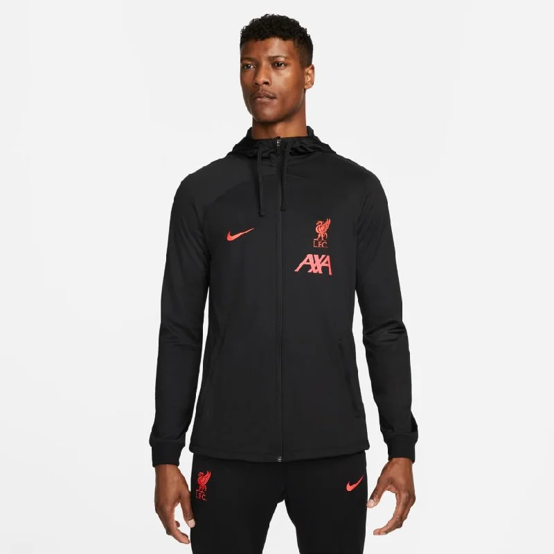 Polyester JacketsNike Men's Liverpool FC Strike Dri-FIT Soccer Track Jacket-Black