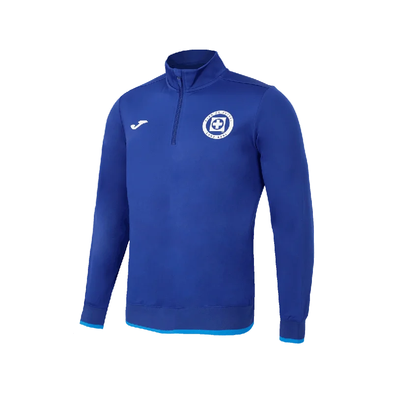 Streetwear JacketsJOMA CRUZ AZUL 1/4 ZIP TRAINING TRACK JACKET-ROYAL