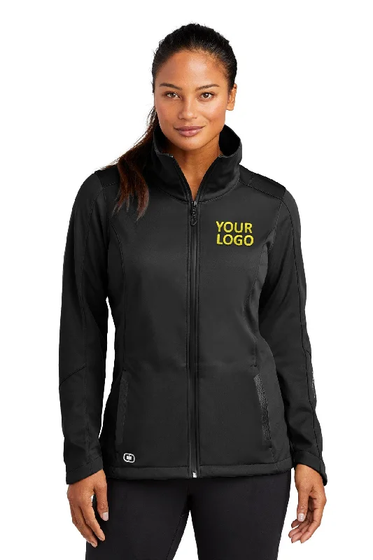 Cashmere JacketsOGIO ENDURANCE Ladies Crux Custom Soft Shell Jackets, Blacktop