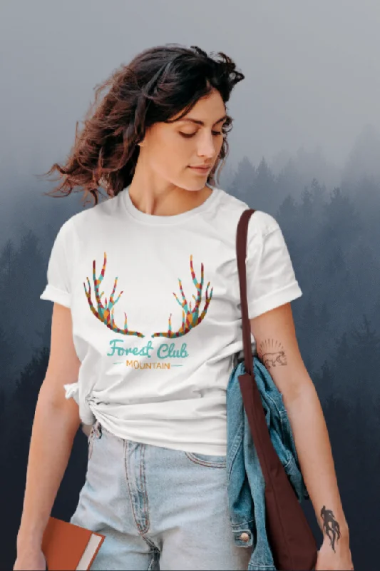 Forest Club Printed T-shirt for womenVintage T-Shirts