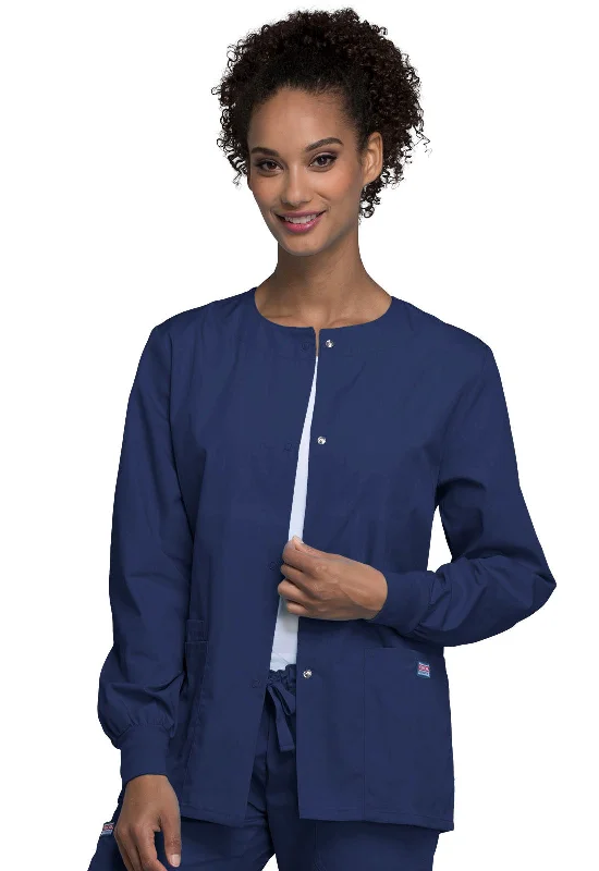 Quilted JacketsSnap Front Warm-Up Jacket 4350