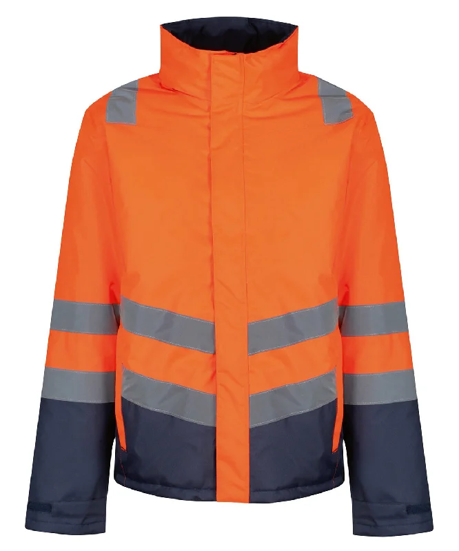 BlazersOrange/Navy - Pro hi-vis insulated parka