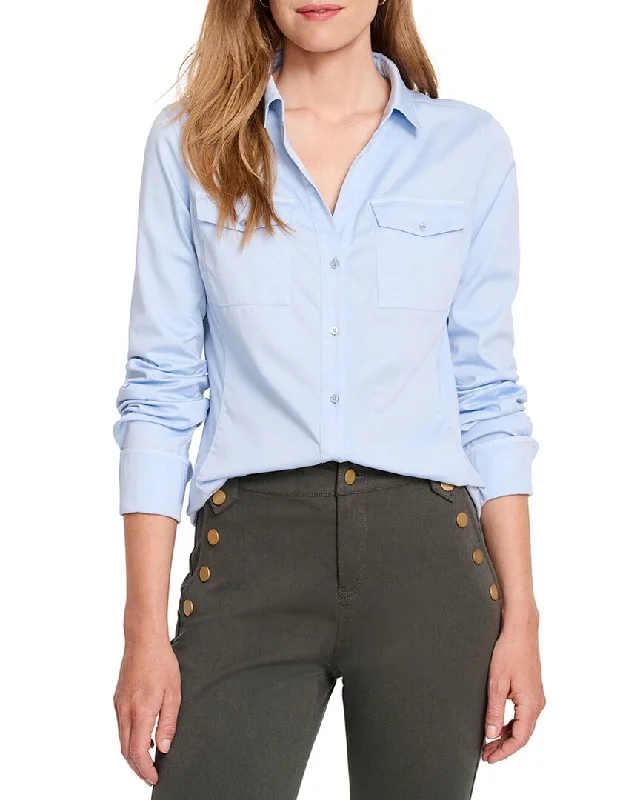 NIC+ZOE Mixed Media Pocket ShirtHigh-Fashion Shirts