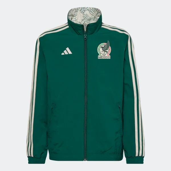 Rainproof JacketsAdidas Youth Mexico Anthem Jacket - Green/Wonder White