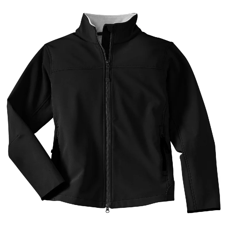 Retro JacketsPort Authority Women's Black/Chrome Glacier Softshell Jacket