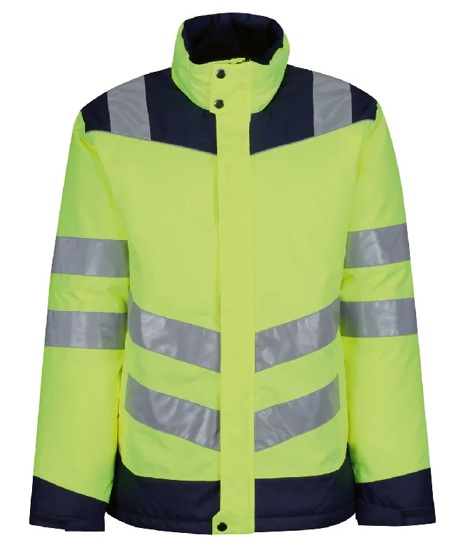 Fleece JacketsYellow/Navy - Pro hi-vis thermogen heated jacket