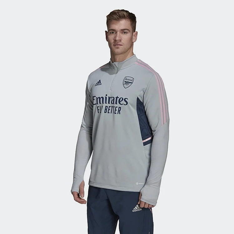 Down JacketsADIDAS ARSENAL FC TRAINING TOP - GRAY/PINK