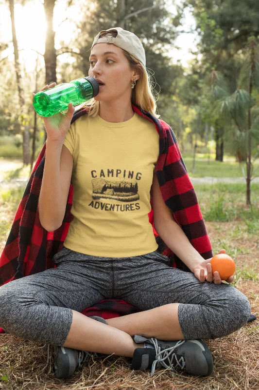 Camping Adventures Printed T-shirt for womenLimited Edition T-Shirts