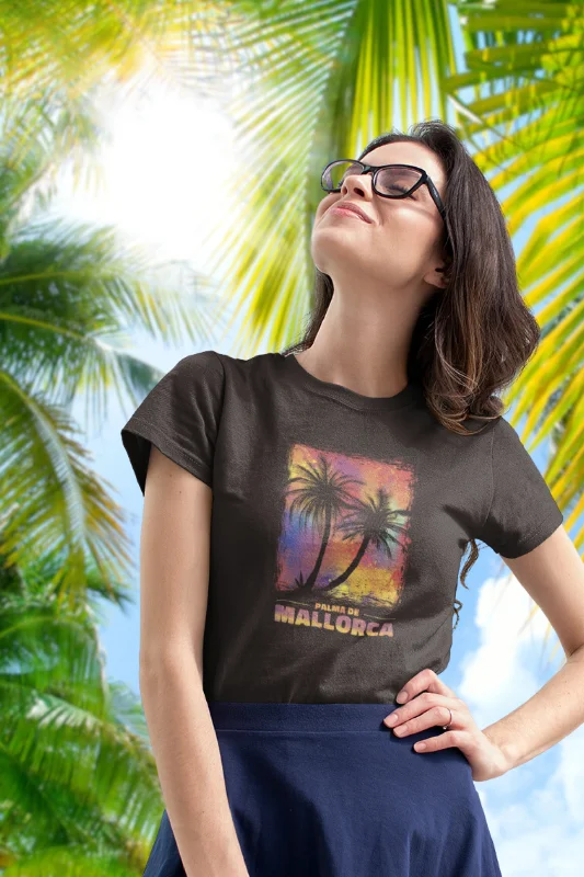 Palma De Mallorca Printed T-shirt for womenFitted T-Shirts