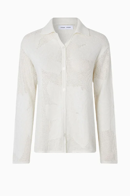 Samsøe Samsøe Sacona Shirt - Clear CreamMesh Shirts