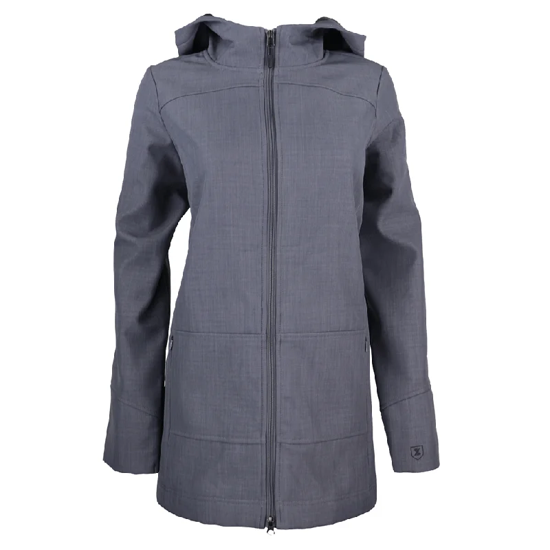 Skateboard JacketsZusa Women's Grey Cross-Hatch Wanderlust Traveler Jacket