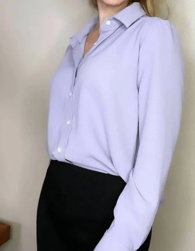 Pearl Blouse In LavenderPeplum Shirts