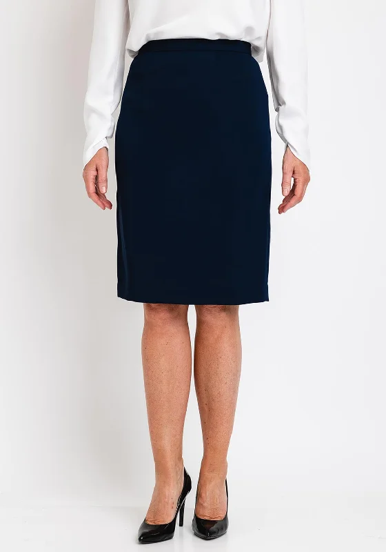 Asymmetrical SkirtChristina Felix Classic Pencil Skirt, Navy