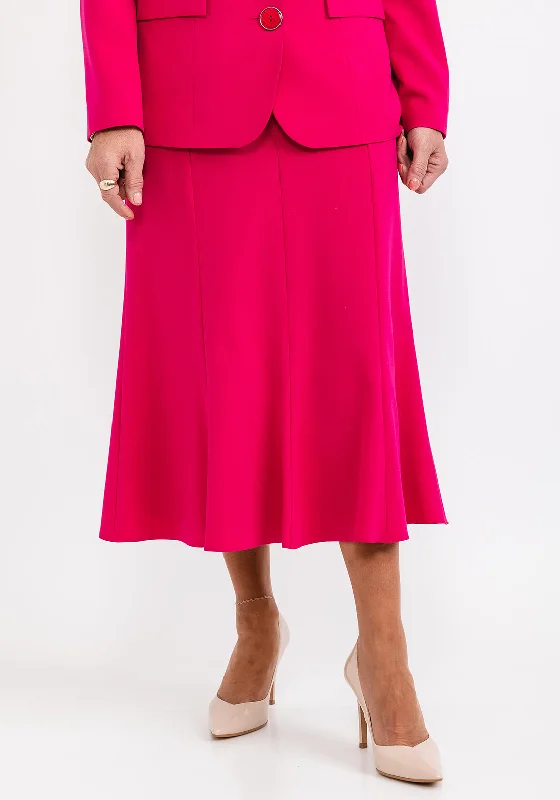 Ballet SkirtVia Veneto Panel Flared Midi Skirt, Fuchsia