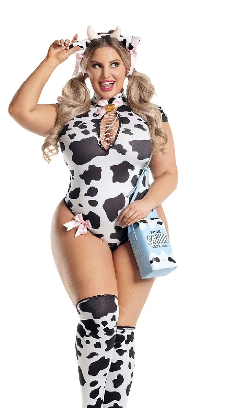 Women's commuter topsPlus Size Bessie Cow Costume