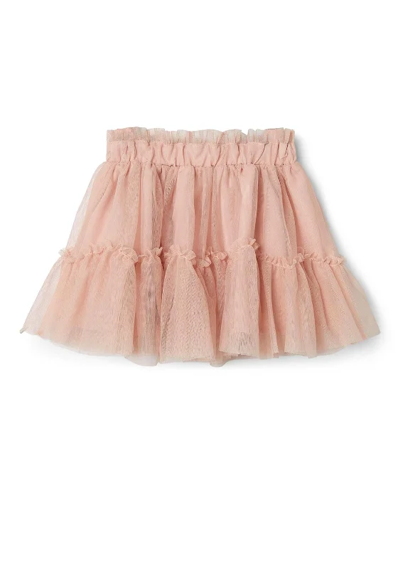 Hoop SkirtName It Mini Girl Batille Tulle Skirt, Rose Smoke