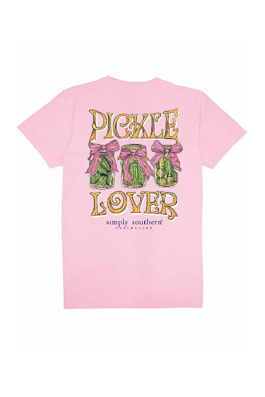 Simply Southern Plus Size Pickle Lover T-Shirt for Women in Fancy Candy | EXT-SS-PICKLE-FNCYCNDYHiking T-Shirts