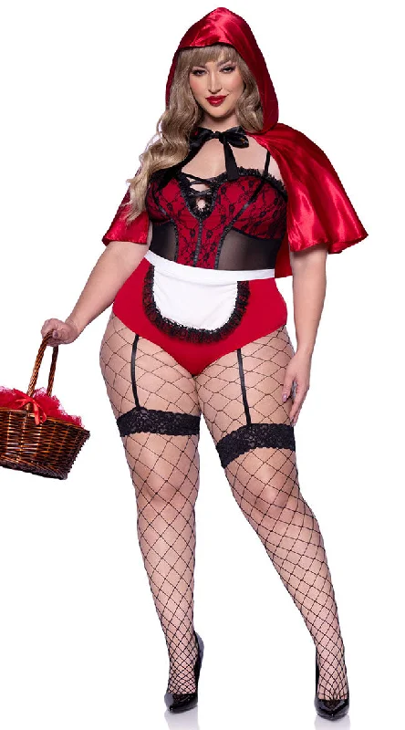 Large women's quick-drying topsPlus Size Naughty Miss Red Costume