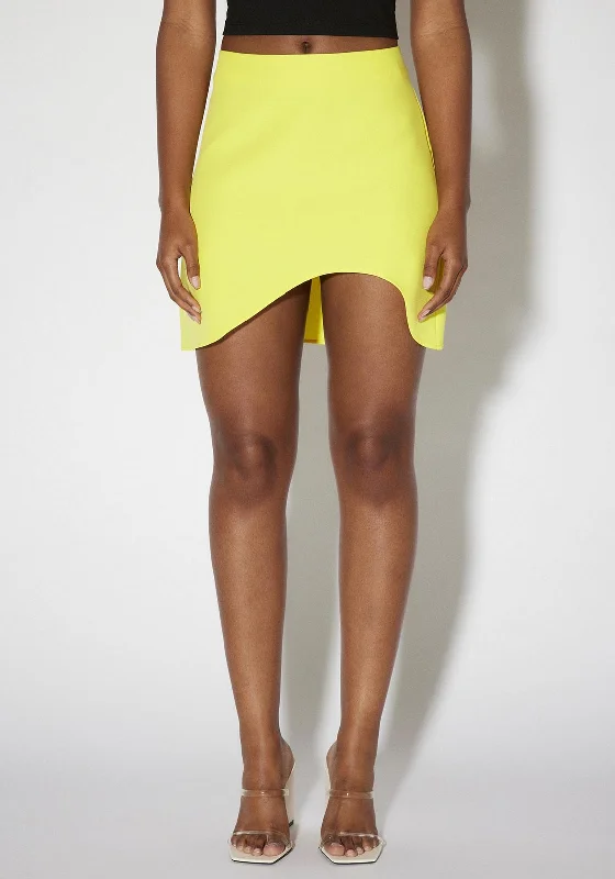 High-waisted SkirtSOMETHINGNEW Mackenzie Mini Skirt, Blazing Yellow