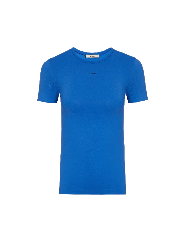 Women's Plant-Stretch T-Shirt—Cobalt BlueBeaded T-Shirts