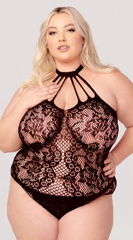 Plus size women's cotton topsYandy Plus Size Dark Fantasies Crotchless Teddy