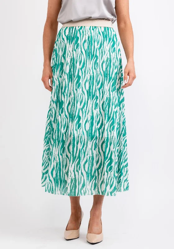 Opaque SkirtSeventy1 One Size Pleated Maxi Skirt, Green