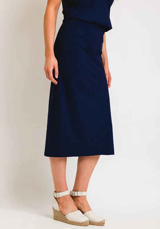 Designer SkirtNaya Shell Midi Skirt, French Blue