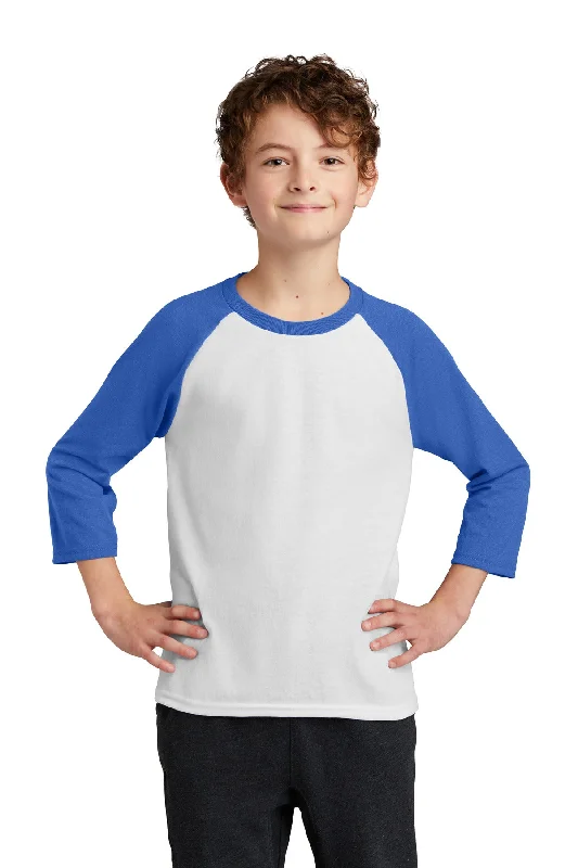 Port & Company ®  Youth Core Blend 3/4-Sleeve Raglan Tee. PC55YRS - Port & Company PC55YRSPocket T-Shirts