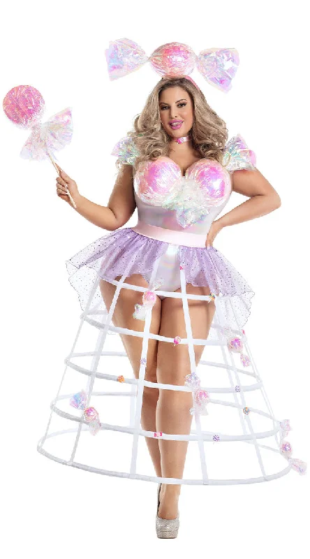 Plus size women's work topsPlus Size Bon-Bon Queen Costume,=