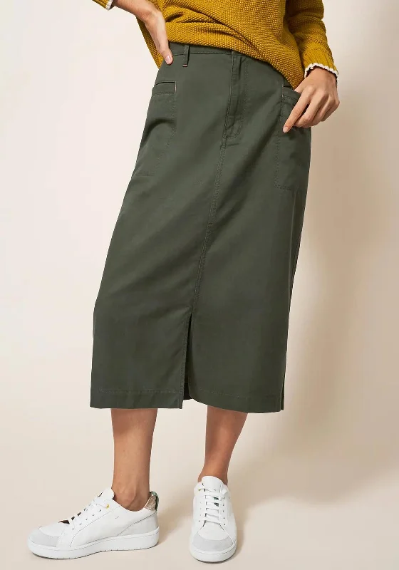 CrinolineWhite Stuff Penny Midi Skirt, Green