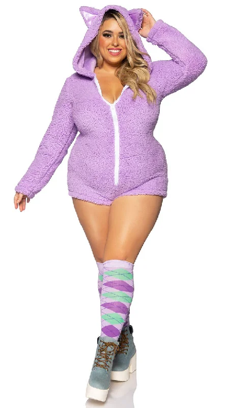 Large women's anti-static topsPlus Size Cuddle Kitty Babe Costume